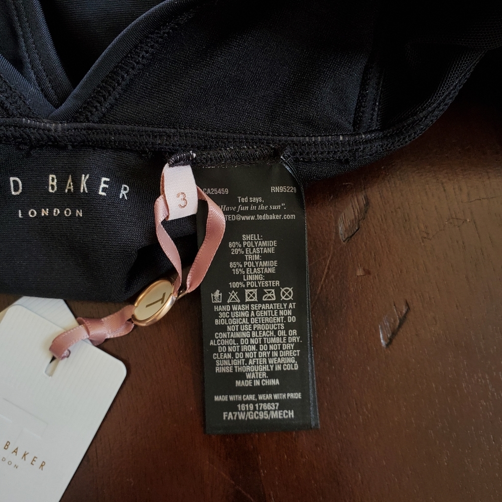Ted Baker London • Mesh Panel Swimsuit - Picture 6 of 8